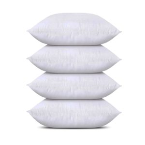 Bedding Throw Pillows Set of 4 White For Sofa Bed
